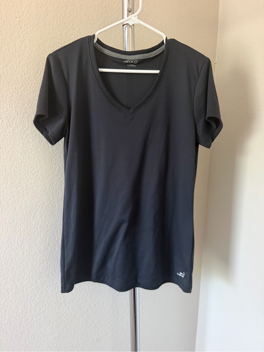 bcg Black V-Neck Short Sleeve Active Tee